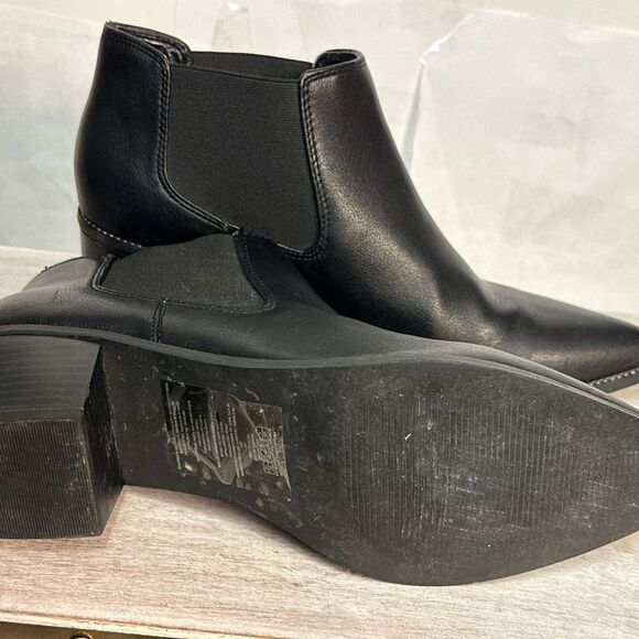 American Eagle Black Heeled Boots Sleek Design size 10 new - Picture 4 of 6